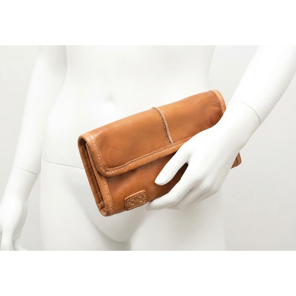 NEW BEDSTU canton clutch in tan rustic